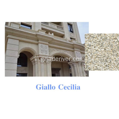 Đá hoa cương Giallo Cecilia cho bức tường
